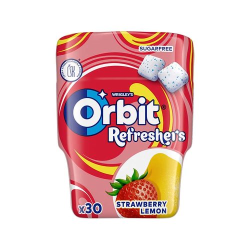 Wrigles Orbit Refreshers Bottle Strawberry-Lemon, cukormentes - 67g