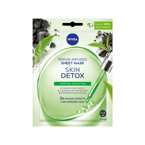 Nivea fátyolmaszk Skin Detox szérummal átitatott - 1 db
