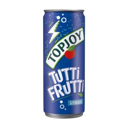   Topjoy Szénsavas Tutti Frutti ízű fémdobozos üdítőital - 330Ml