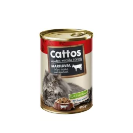 Cattos nedves macskaeledel marha - 415g