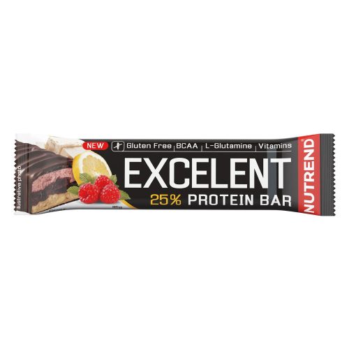 Nutrend Excelent málna-citrom-áfonya ízű fehérje szelet - 85g