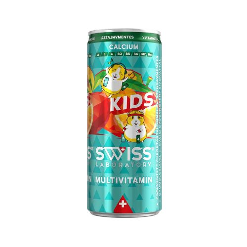 Swiss Laboratory Kids Ca multivitamin szénsavmentes ital - 250 ml