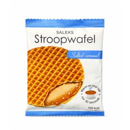 Saleks Stroopwafel sós karamellás ostya - 33 g