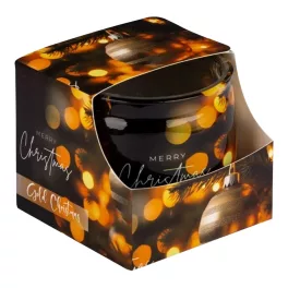   Illatmécses Gold Christmas üveges gyömbér-fahéj-rózsa IL5