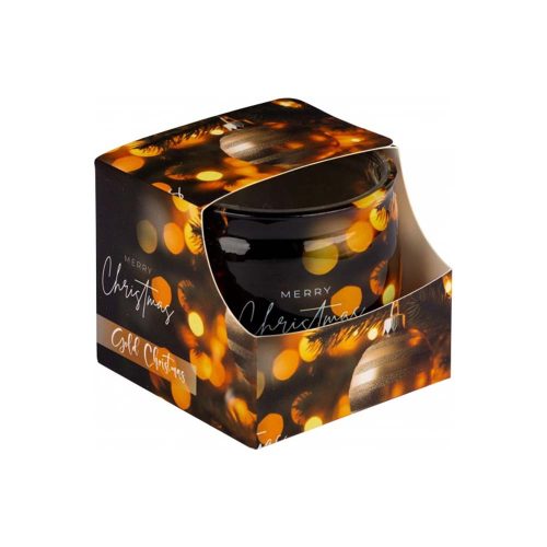 Illatmécses Gold Christmas üveges gyömbér-fahéj-rózsa IL5