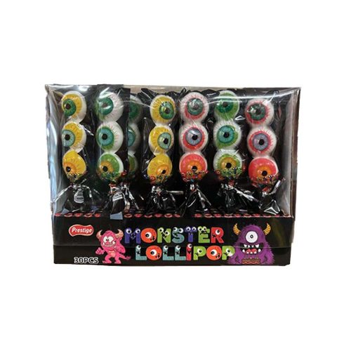 Monster Eye vegyesgyümölcs ízű nyalóka - 15g