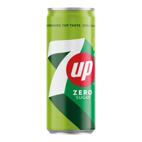 7UP Zero energiamentes citrom-lime ízű szénsavas üdítőital - 330 ml