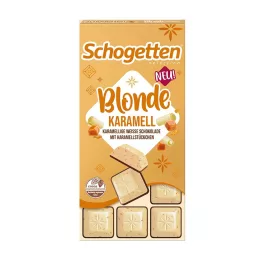   Schogetten Blonde karamell ízű fehércsokoládé karamell darabokkal-100g