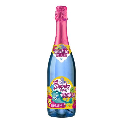 Sharky Drink vadmálna ízű alkoholmentes pezsgő - 750 ml