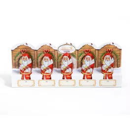   Lindt Santa Claus mini mikulás tejcsokoládé figura (5x10g) - 50g