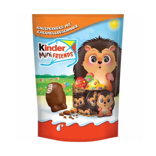 Kinder Mini Friends tejcsokoládé karamellás keksz ízben - 122 g