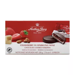   Anthon Berg Strawberry in Champagne marcipán csokoládé bevonattal - 220g