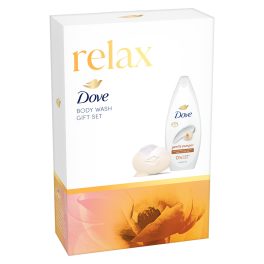   Dove Relax ajándékcsomag (tusfürdő 250 ml + szappan 90 g)