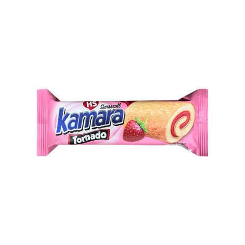 Kamara Tornádó vaníliás-epres töltött piskótarolád - 40g