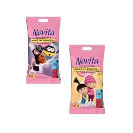   Novita Minions smink eltávolító nedves törlőkendő - 12 db