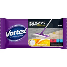 VORTEX nedves felmosókendő Citrus Breeze - 15 db