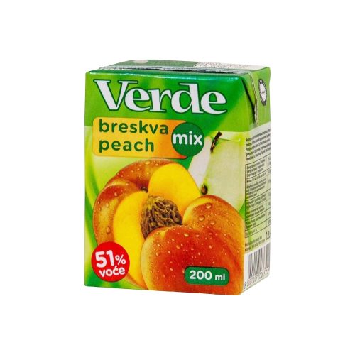 Verde őszibarack-alma nektár 51% - 200 ml