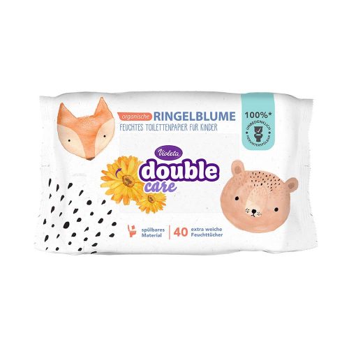 VIOLETA Double Care nedves toalettpapír gyermekeknek - 40db