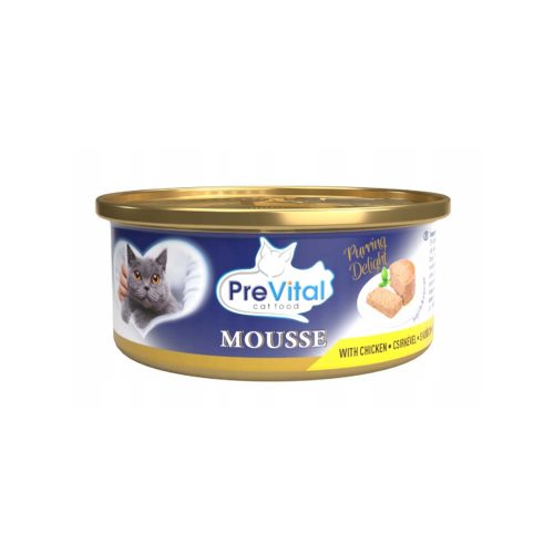 PreVital Nedves Macskaeledel Mousse csirke - 85g