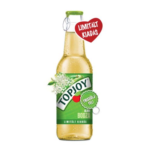 Topjoy alma-bodza ízű üveges üdítőital - 250 ml