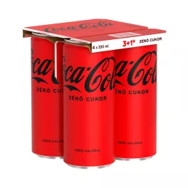Coca Cola ZERO szénsavas üdítőital - 4x330ml