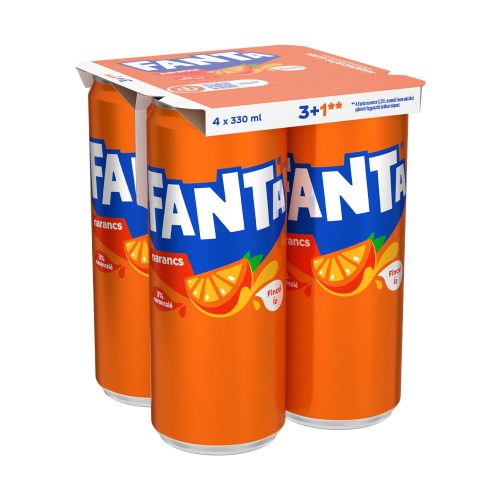 FANTA narancs dobozos - 4x330 ml