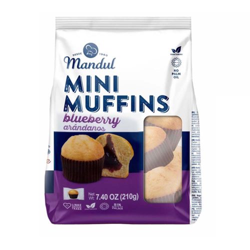 Mandul Mini Muffins áfonya - 210g