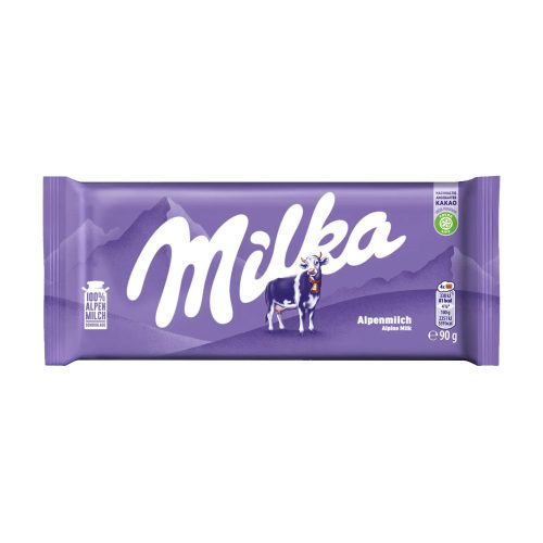Milka alpesi tej felhasználásával készült tejcsokoládé - 90g