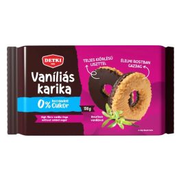 Detki vaníliás karika hozzáadott cukor nélkül - 150 g