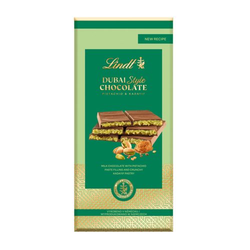 Lindt Dubai Style táblás tejcsokoládé - 145 g