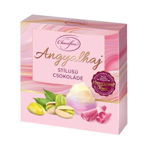 Chocofive Angyalhaj vattacukros-pisztáciás fehércsokoládé - 100g