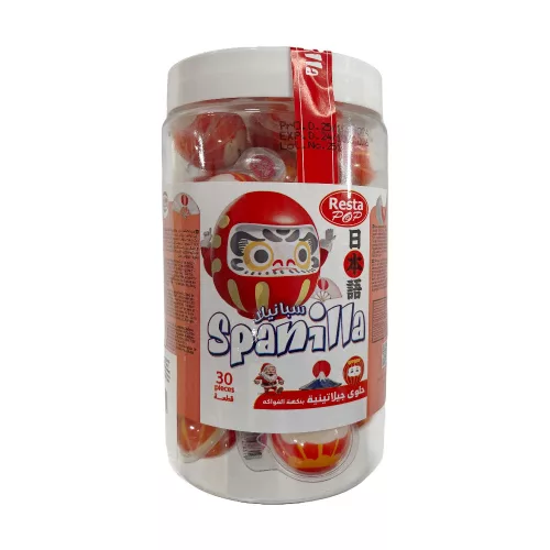 Spanilla szerencsebaba gyümölcs ízű töltött zselégolyó - 10 g