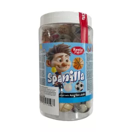   Spanilla labda, gyümölcs ízű töltött zselégolyó - 10 g