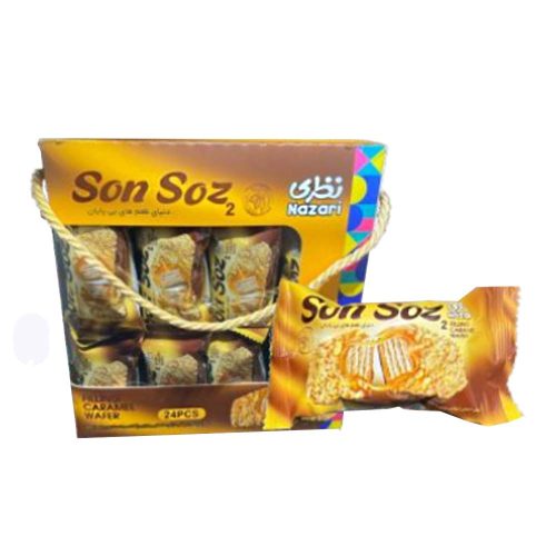 Son Soz karamell ízű krémmel töltött ostya - 35 g