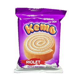 Kemo vanília ízű krémmel töltött piskóta roll - 45 g