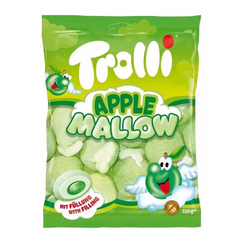 Trolli gyümölcsízzel töltött almahab - 150g