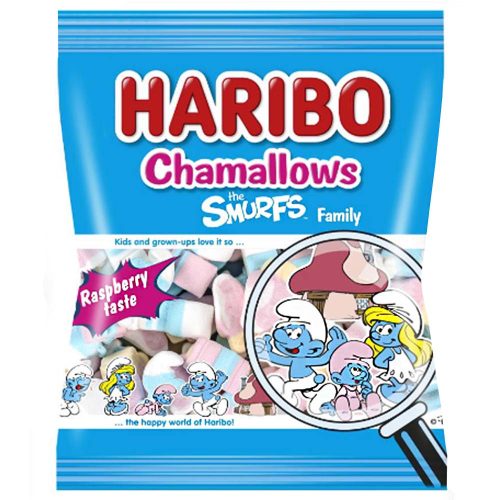 Haribo Chamallows pillecukor Hupikék Törpikék - 90 g