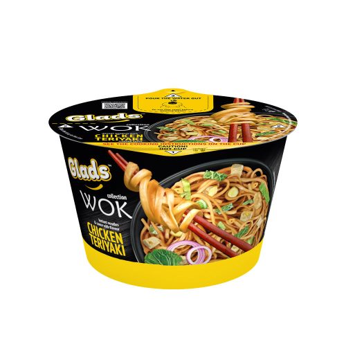 GLADS WOK instant tésztaétel Teriyaki-csirke szósszal - 95g