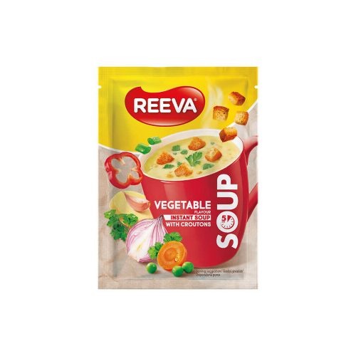 REEVA instant zöldség ízű leves krutonnal - 17g