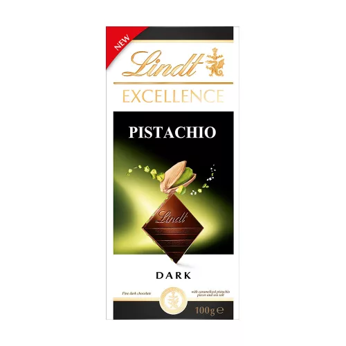 Lindt Excellence étcsokoládé pisztáciával - 100g