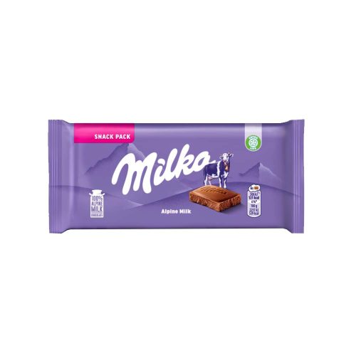 Milka alpesi tej felhasználásával készült tejcsokoládé - 45 g