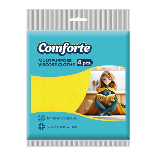 Comforte viszkóz törlőkendők általános tisztításhoz - 4 db