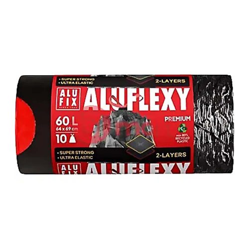 Alufix Aluflexy szemeteszsák zárószalagos 60 l - 10 db