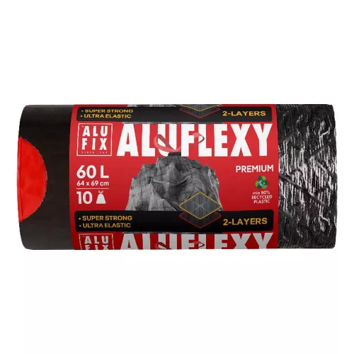 Alufix Aluflexy szemeteszsák zárószalagos 60 l - 10 db