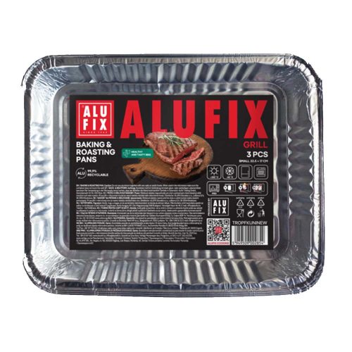ALUFIX alumínium tálca 22,5x17cm - 3 db