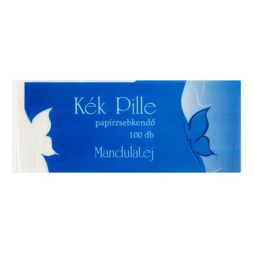 Kék Pille mandulatej 3 rétegű papír zsebkendő - 100 db