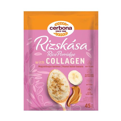 Cerbona földimogyoróvajas-banános rizskása kollagénnel - 45 g