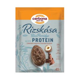   Cerbona csokoládés-mogyorós rizskása fehérjében gazdag - 45 g