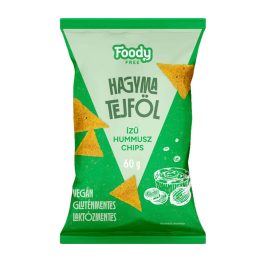 Foody Free Intense Hummusz chips Hagyma-tejföl - 60g