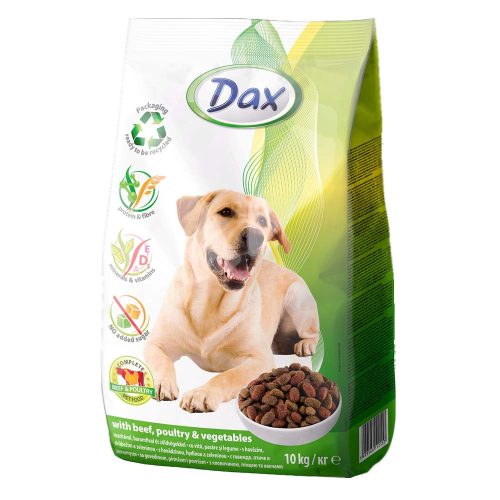 Dax száraz kutyaeledel marha, baromfi-zöldség - 10 kg